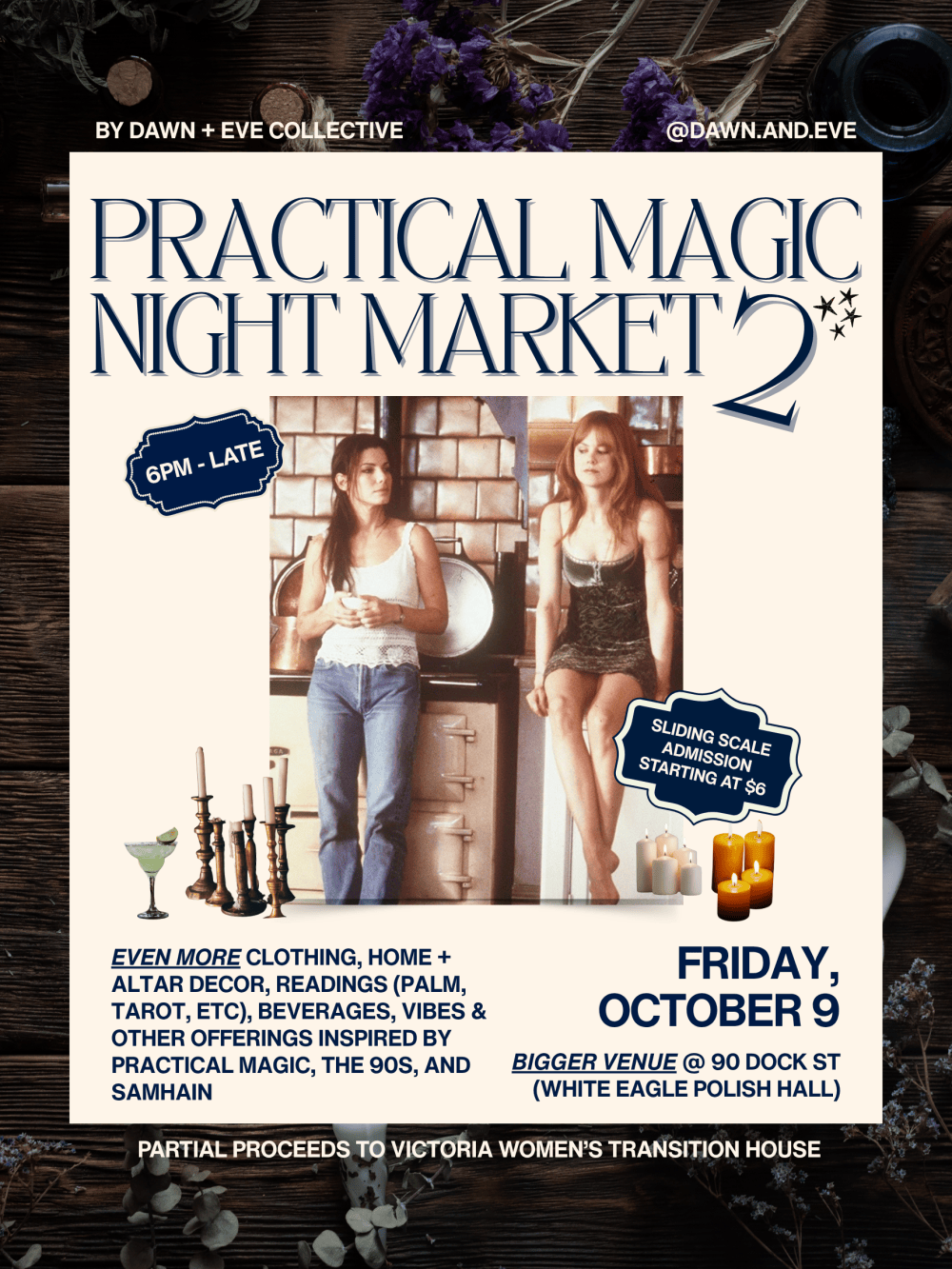 Poster for Practical Magic Night Market 2
